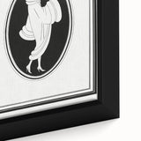 Elegant Art Deco Wall Art – Stylish Monochrome Fashion Illustration