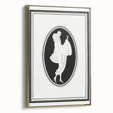 Elegant Art Deco Wall Art – Stylish Monochrome Fashion Illustration