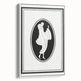 Elegant Art Deco Wall Art – Stylish Monochrome Fashion Illustration