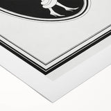 Elegant Art Deco Wall Art – Stylish Monochrome Fashion Illustration