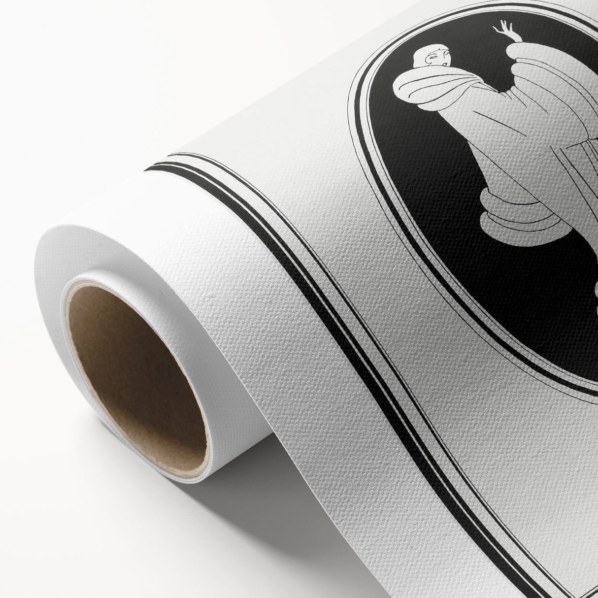 Elegant Art Deco Wall Art – Stylish Monochrome Fashion Illustration