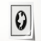 Elegant Art Deco Wall Art – Stylish Monochrome Fashion Illustration