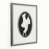 Elegant Art Deco Wall Art – Stylish Monochrome Fashion Illustration