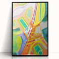 Colorful Cubist Eiffel Tower Art - Vibrant Abstract Modern Wall Decor