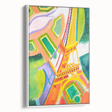 Colorful Cubist Eiffel Tower Art - Vibrant Abstract Modern Wall Decor