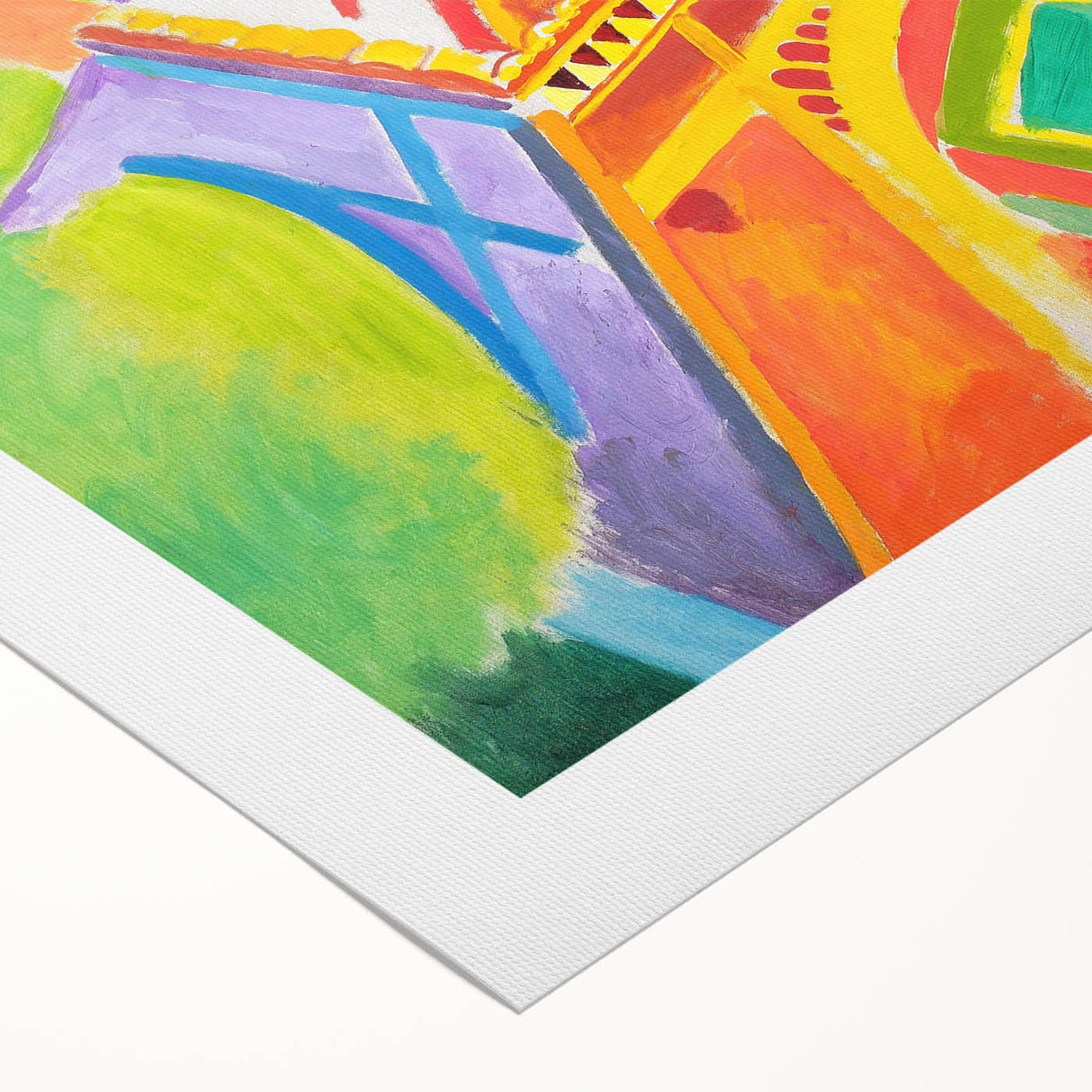 Colorful Cubist Eiffel Tower Art - Vibrant Abstract Modern Wall Decor