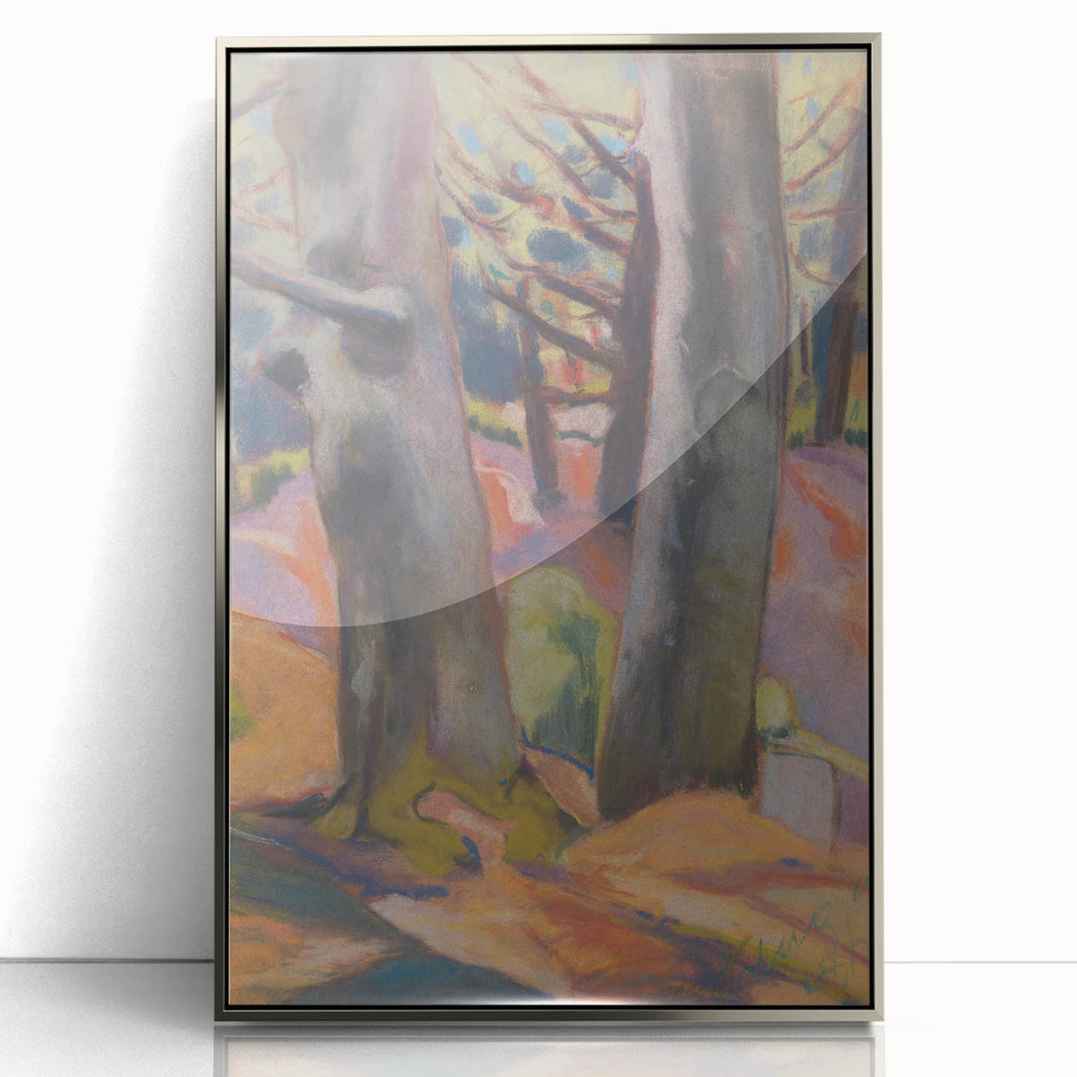 Expressionist Tree Study – Serene Abstract Nature Canvas Wall Art