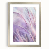 Elegant floral and botanical frame with a silver mat, showcasing intricate designs and details, perfect for enhancing home decor or art displays.