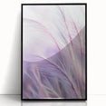 Framed acrylic artwork showcasing a vibrant floral and botanical design with a sleek black frame, perfect for adding a touch of nature to modern home decor.