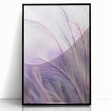 Framed acrylic artwork showcasing a vibrant floral and botanical design with a sleek black frame, perfect for adding a touch of nature to modern home decor.