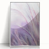 Framed acrylic artwork showcasing a vibrant floral and botanical design, featuring intricate details and bright colors, perfect for home decor enhancement.