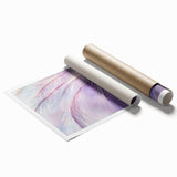 Floral and botanical rolled print showcasing intricate leaf designs in vibrant green and gold hues. Ideal for home decor, packaged securely in a protective tube.