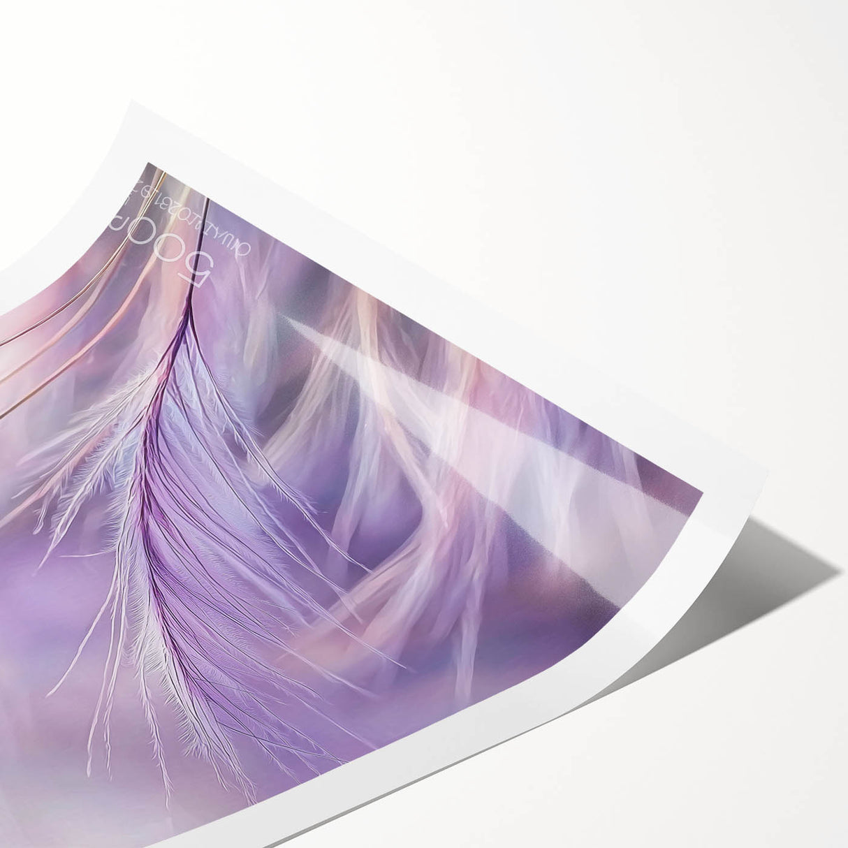 Floral and botanical rolled canvas print showcasing vibrant colors and intricate details, elegantly packaged in a protective cardboard tube for safe shipping.
