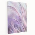Side view of a floral and botanical stretched canvas artwork showcasing vibrant colors and intricate details, ideal for home decor. Perfect for adding a touch of nature to any room.