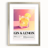 Textured art print of abstract food and drinks in muted earth tones, framed in silver, ideal for dining room decor.