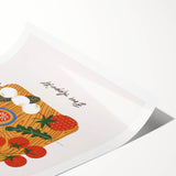 Extra large wall art featuring line art flowers in black on white, rolled print format, ideal for large living room decor.