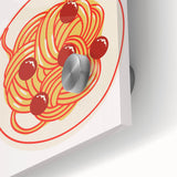 Large abstract wall art in acrylic, featuring mid-century modernist designs in vibrant hues, ideal for dining room decor.