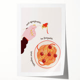 Rolled print of a floral art design in soft pastel shades, ideal for art wall dining room decor.