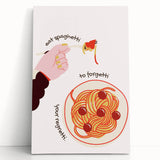 Large black and white stretched canvas featuring a stylized coffee cup design, ideal for kitchen wall art.