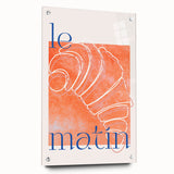 Acrylic print of assorted pastries in vibrant colors, ideal for dining room decor.