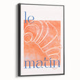 Black and white framed canvas featuring a vintage poster art of various pastries, ideal for bedroom wall decor.