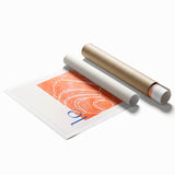 Rolled print featuring an array of pastries in soft pastel tones, ideal for classy bathroom wall art.