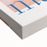 Close-up of a large art canvas depicting pastries in black and white, ideal for bedroom wall decor.