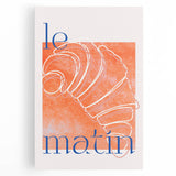 Black and white photo of assorted pastries on stretched canvas, ideal for kitchen wall art.