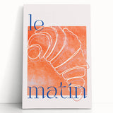 Black and white photo of assorted pastries on a stretched canvas, suitable as kitchen wall art.