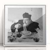 Large abstract wall art featuring a mid-century modernist style, vibrant colors on a framed acrylic.