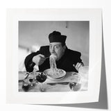 Rolled print of a floral design in pastel shades, ideal for art wall dining room or bathroom decor.