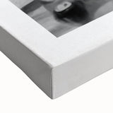 Large art featuring a black and white landscape painting on stretched canvas, suitable for bedroom wall decor.