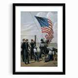 Raising the American Flag - Fourth of July Decorations