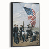 Raising the American Flag - Fourth of July Decorations