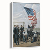 Raising the American Flag - Fourth of July Decorations