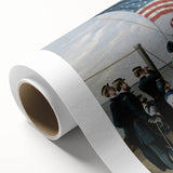 Raising the American Flag - Fourth of July Decorations