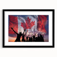 Canada Day Art Prints - Patriotic Canadian Flag & Maple Leaf Wall Art