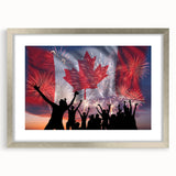 Canada Day Art Prints - Patriotic Canadian Flag & Maple Leaf Wall Art