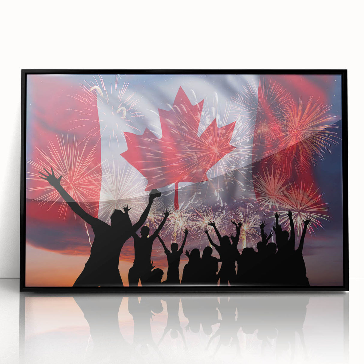 Canada Day Art Prints - Patriotic Canadian Flag & Maple Leaf Wall Art