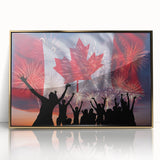 Canada Day Art Prints - Patriotic Canadian Flag & Maple Leaf Wall Art