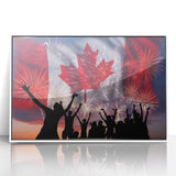 Canada Day Art Prints - Patriotic Canadian Flag & Maple Leaf Wall Art
