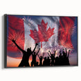 Canada Day Art Prints - Patriotic Canadian Flag & Maple Leaf Wall Art