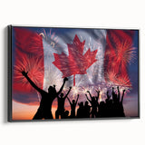 Canada Day Art Prints - Patriotic Canadian Flag & Maple Leaf Wall Art