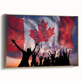 Canada Day Art Prints - Patriotic Canadian Flag & Maple Leaf Wall Art