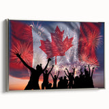 Canada Day Art Prints - Patriotic Canadian Flag & Maple Leaf Wall Art