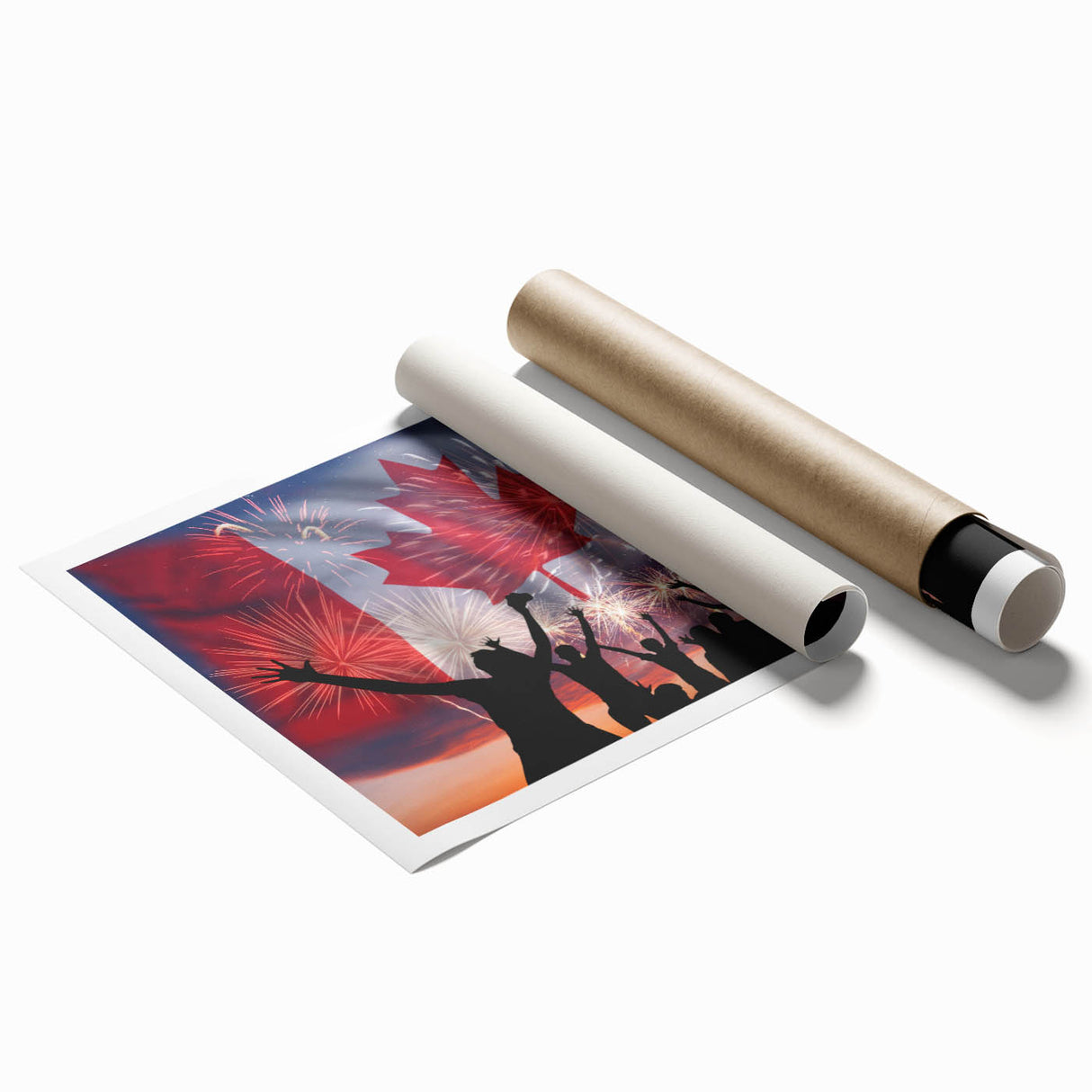Canada Day Art Prints - Patriotic Canadian Flag & Maple Leaf Wall Art