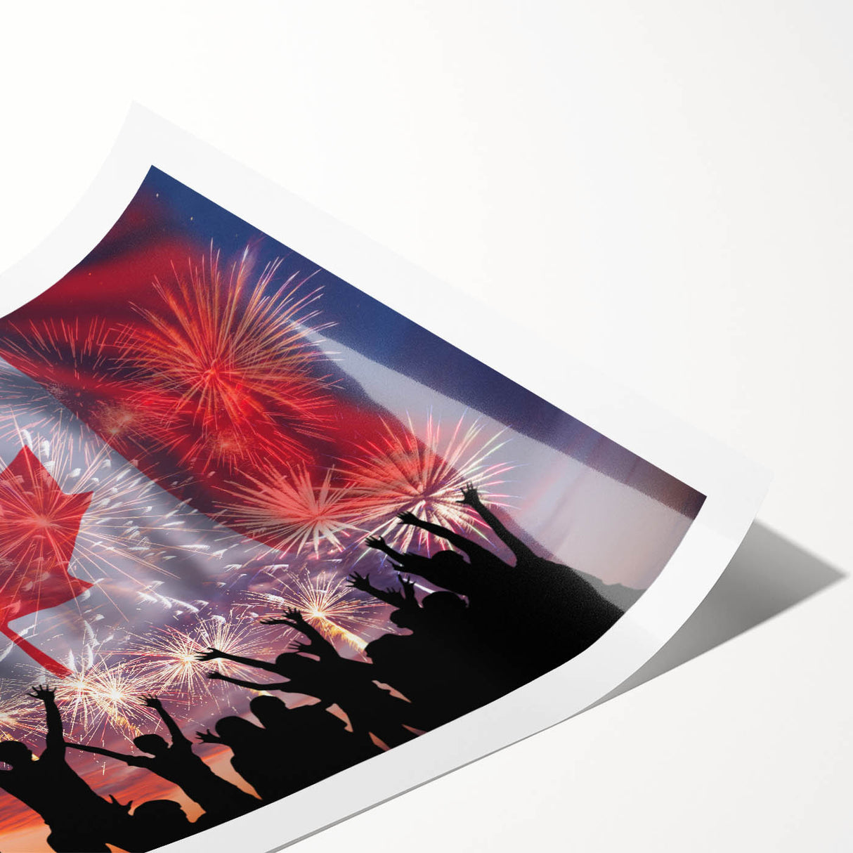 Canada Day Art Prints - Patriotic Canadian Flag & Maple Leaf Wall Art