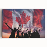 Canada Day Art Prints - Patriotic Canadian Flag & Maple Leaf Wall Art