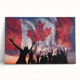 Canada Day Art Prints - Patriotic Canadian Flag & Maple Leaf Wall Art
