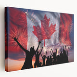 Canada Day Art Prints - Patriotic Canadian Flag & Maple Leaf Wall Art